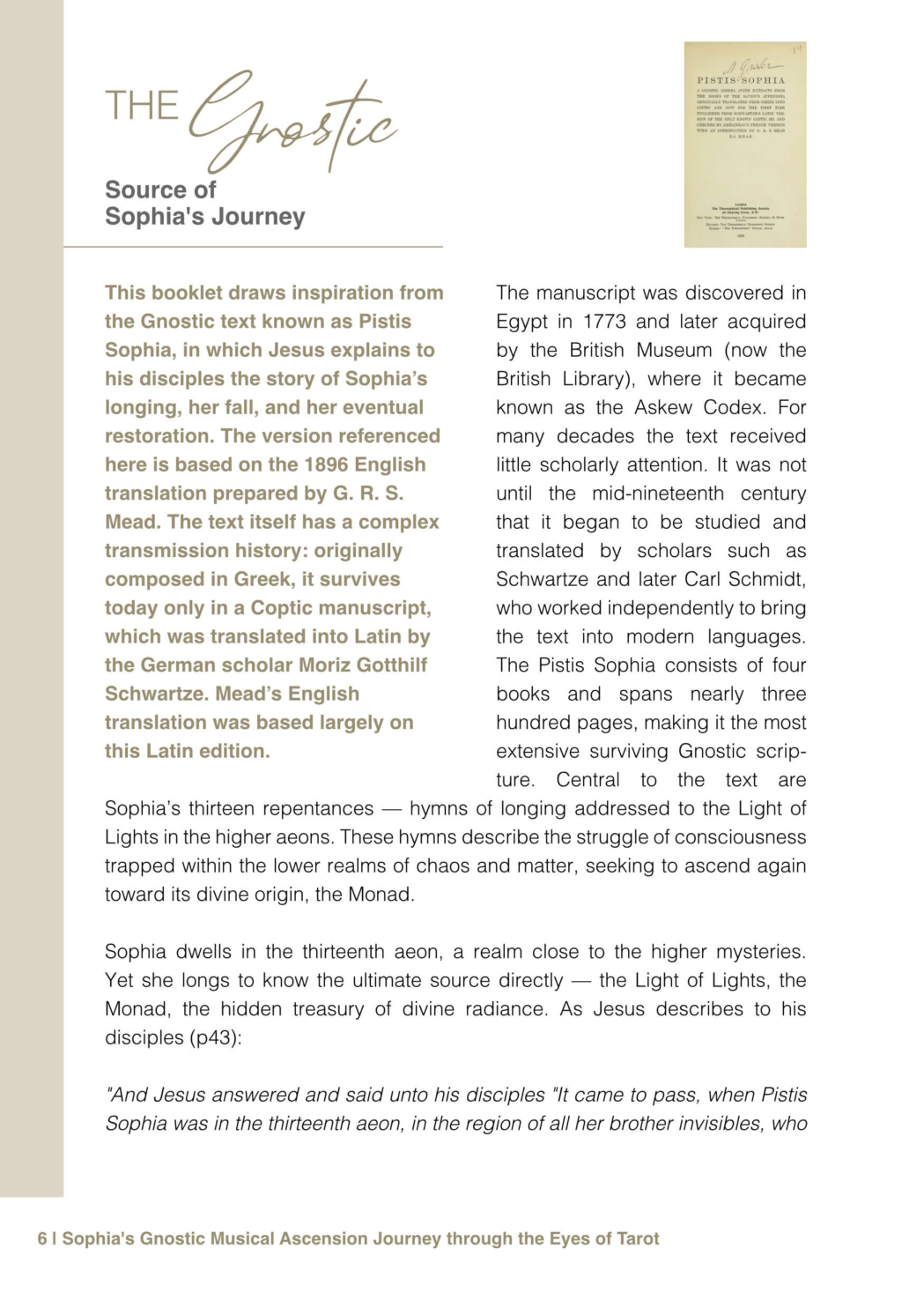 Gnostic Source page 1